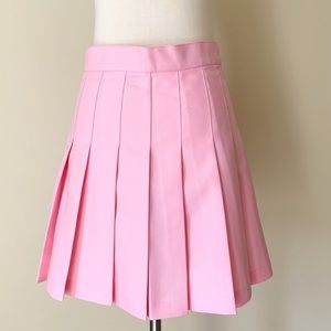 American Apparel Pink Gabardine Tennis Skirt